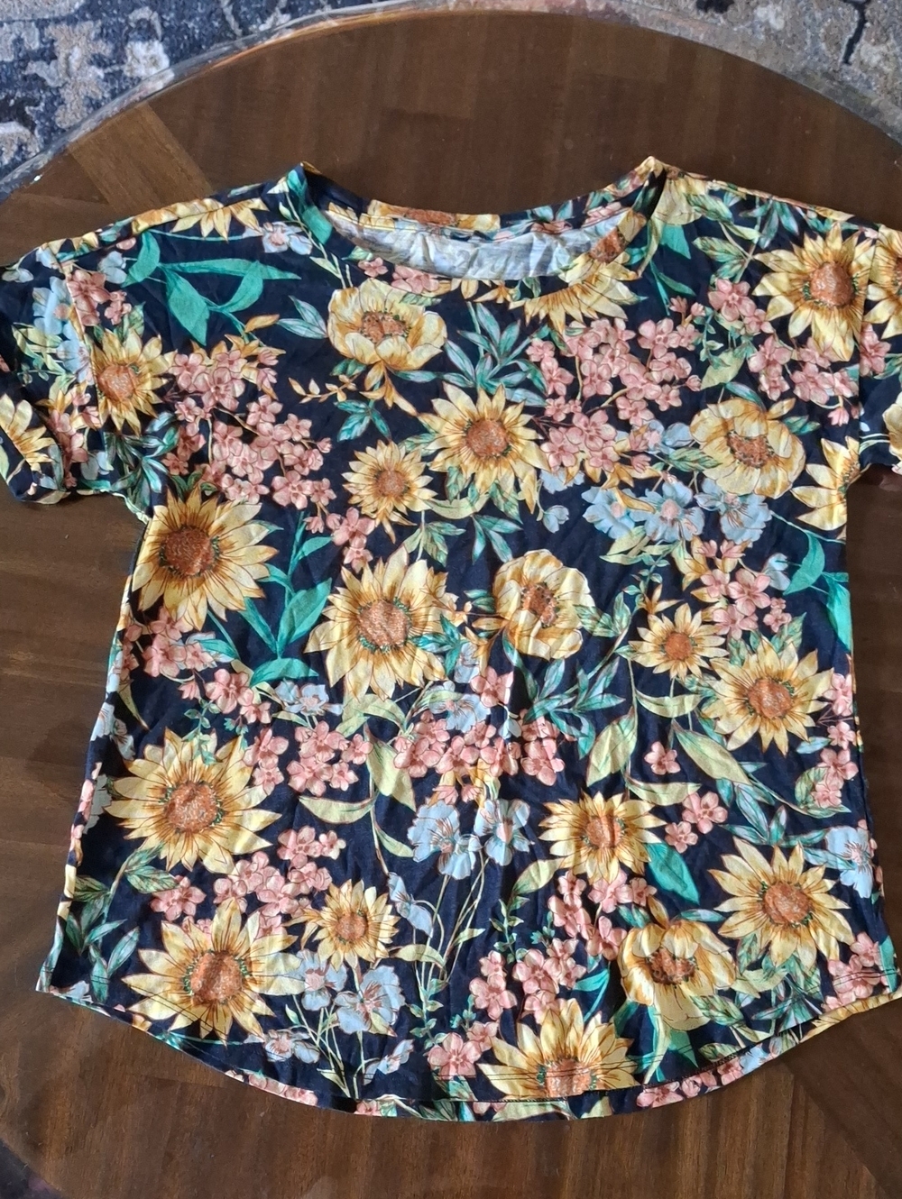 247/Maurices Floral Sunflower Tee